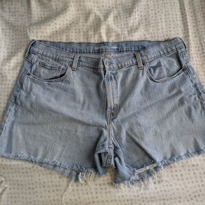 Women's Light Blue Denim Shorts